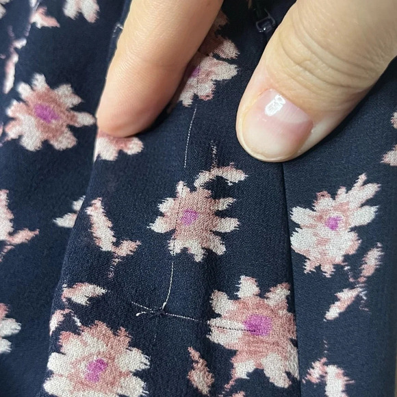 JOIE Orita 100% Silk Floral Ruffles Surplice Midi Dress - Picture 12 of 12